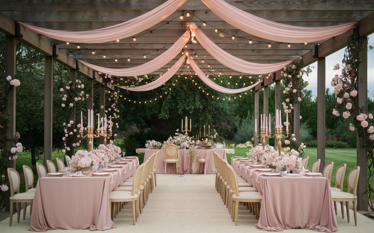 Ethereal Garden Elegance Twilight Celebration