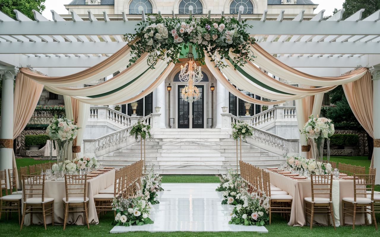 Timeless Elegance Grand Estate Open Sky Wedding