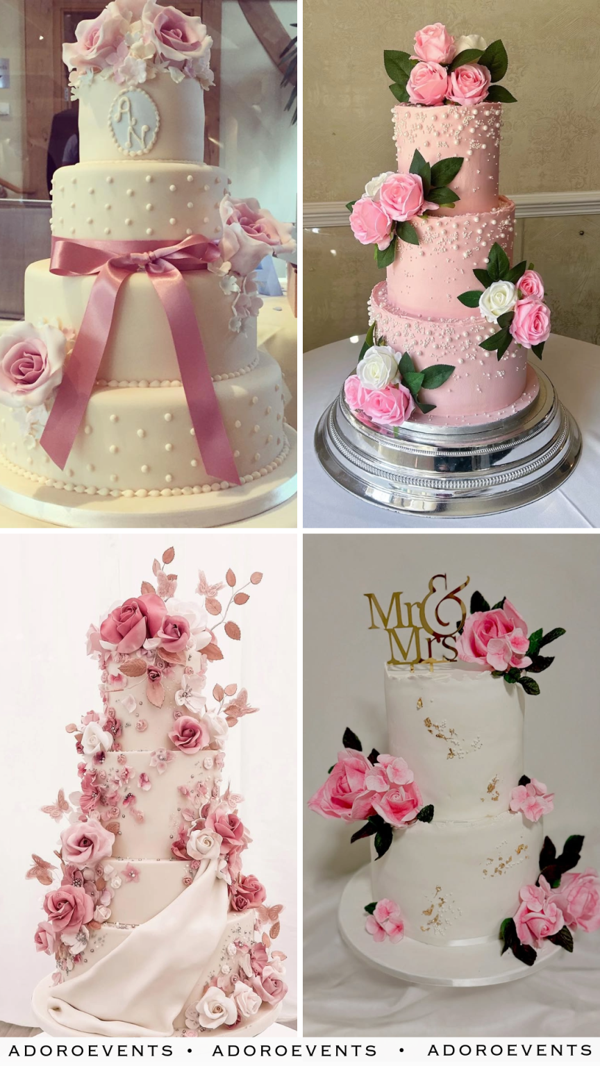 20 Rose Wedding Cake Ideas That Look Handcrafted by a Sugar Flower God ...
