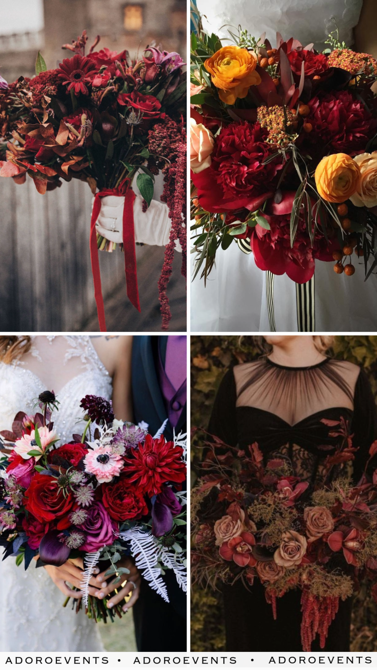 Halloween Wedding Bouquet Ideas for a Spooky Yet Elegant Touch