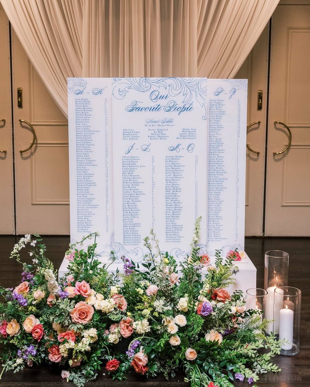 Autumn Floral Seating 