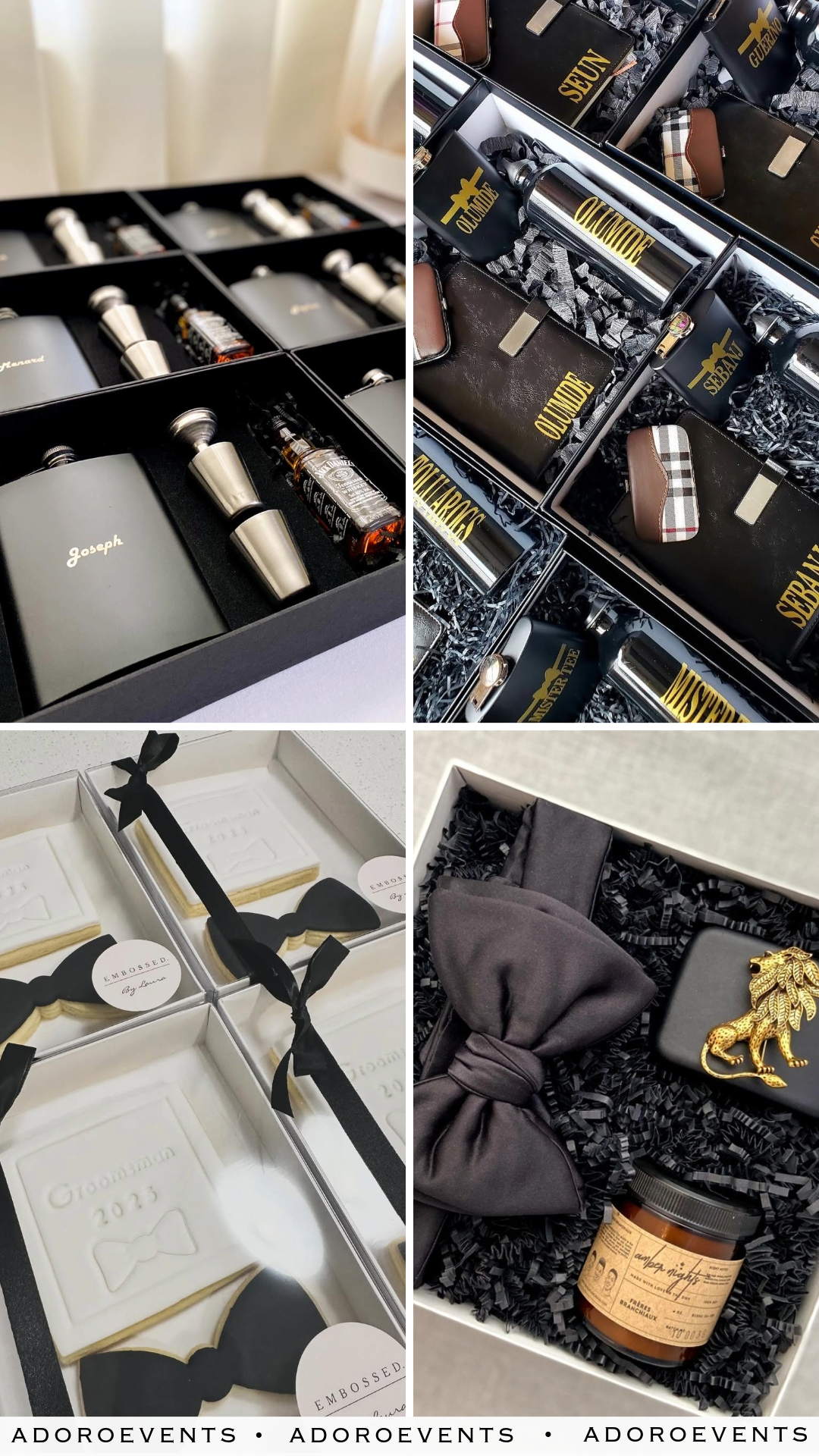 Collage of Groomsmen Wedding Gift Ideas