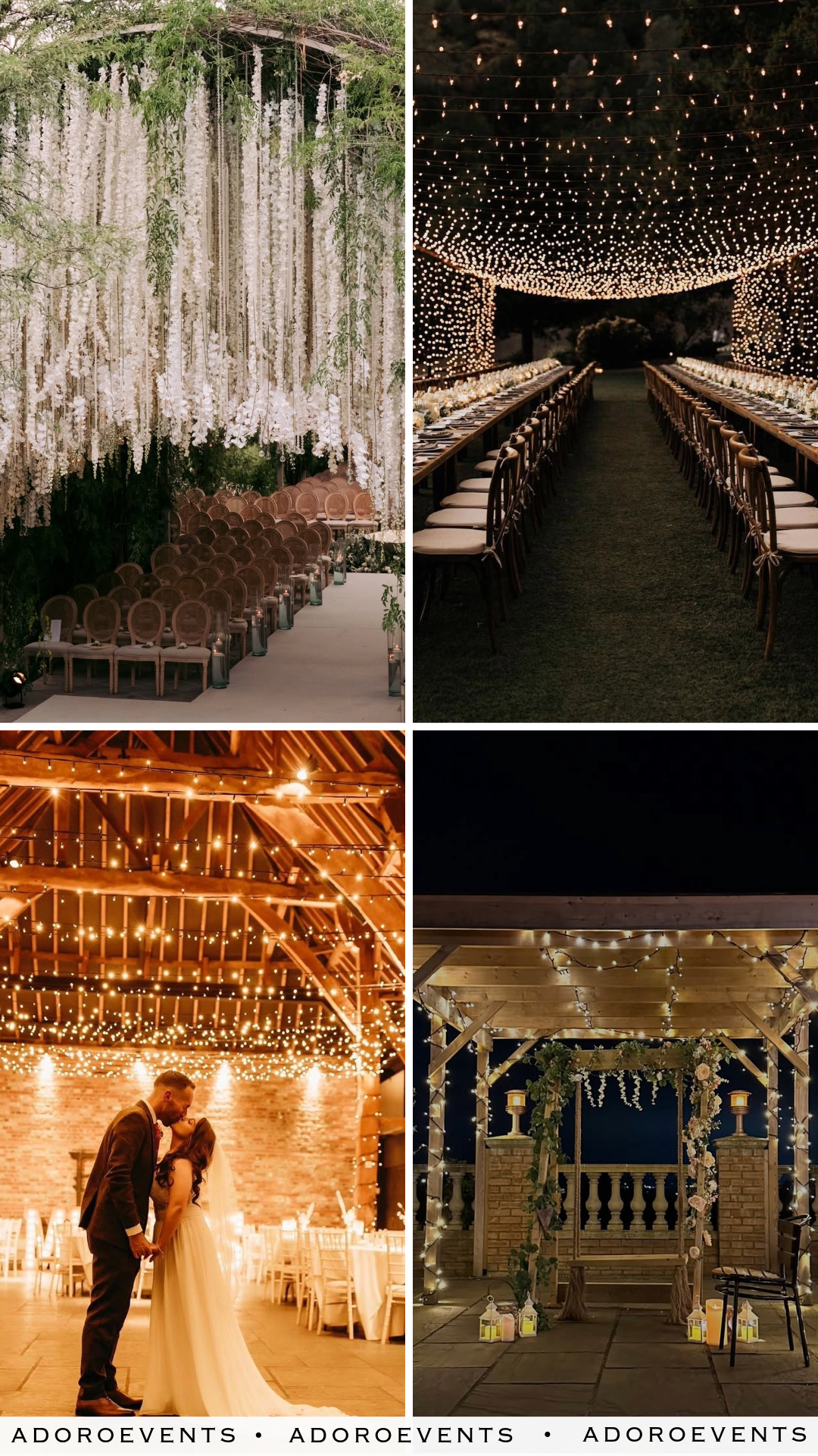 Collage of Twilight Wedding Theme Ideas