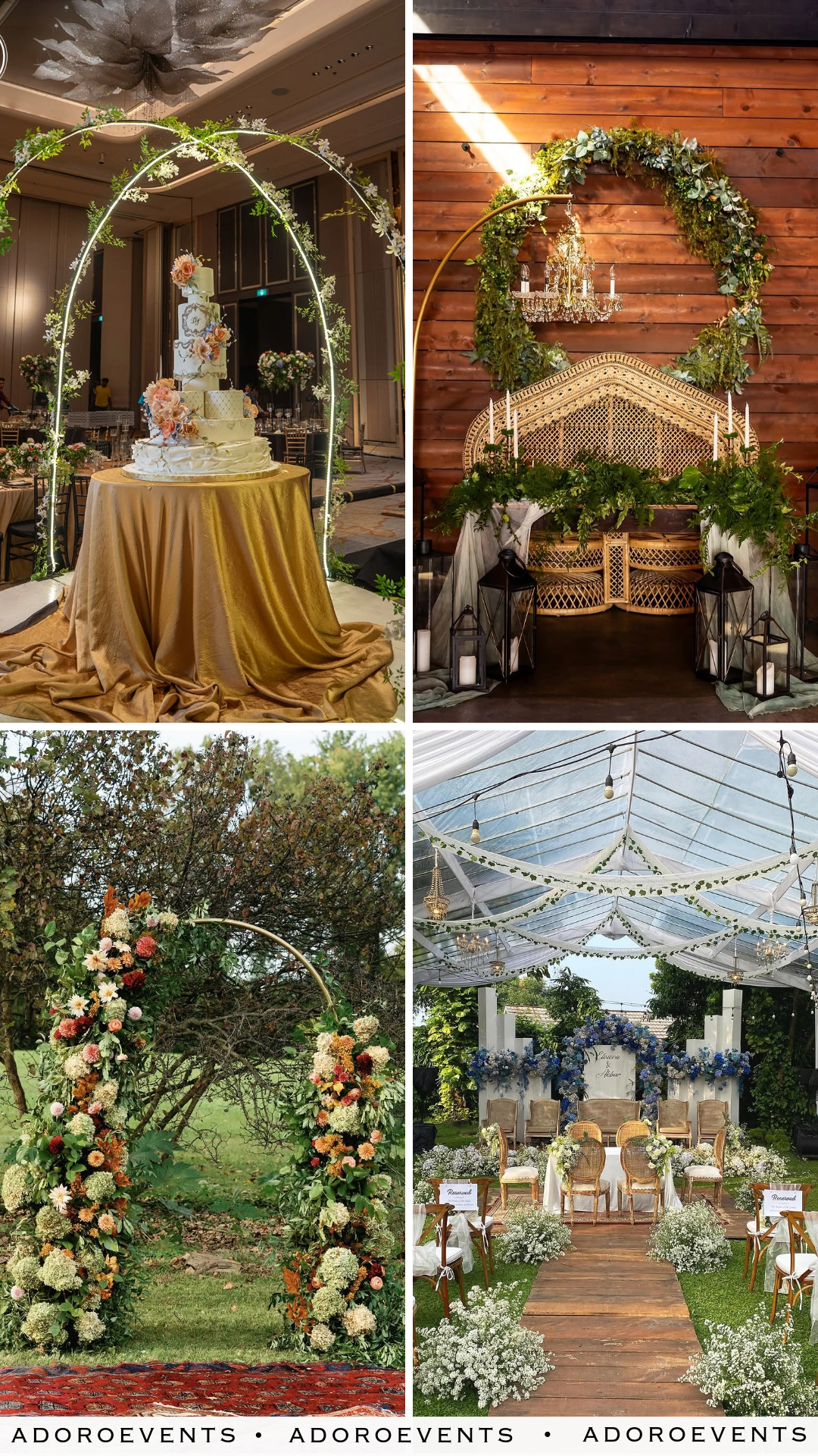 Collage of Vintage wedding ideas
