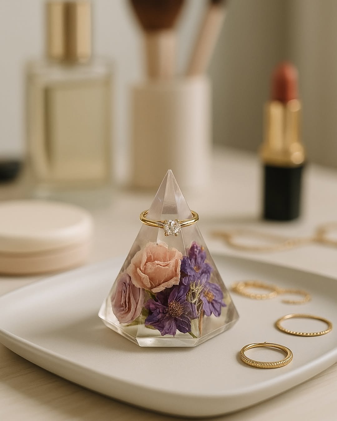 Crystal Ring Holder 