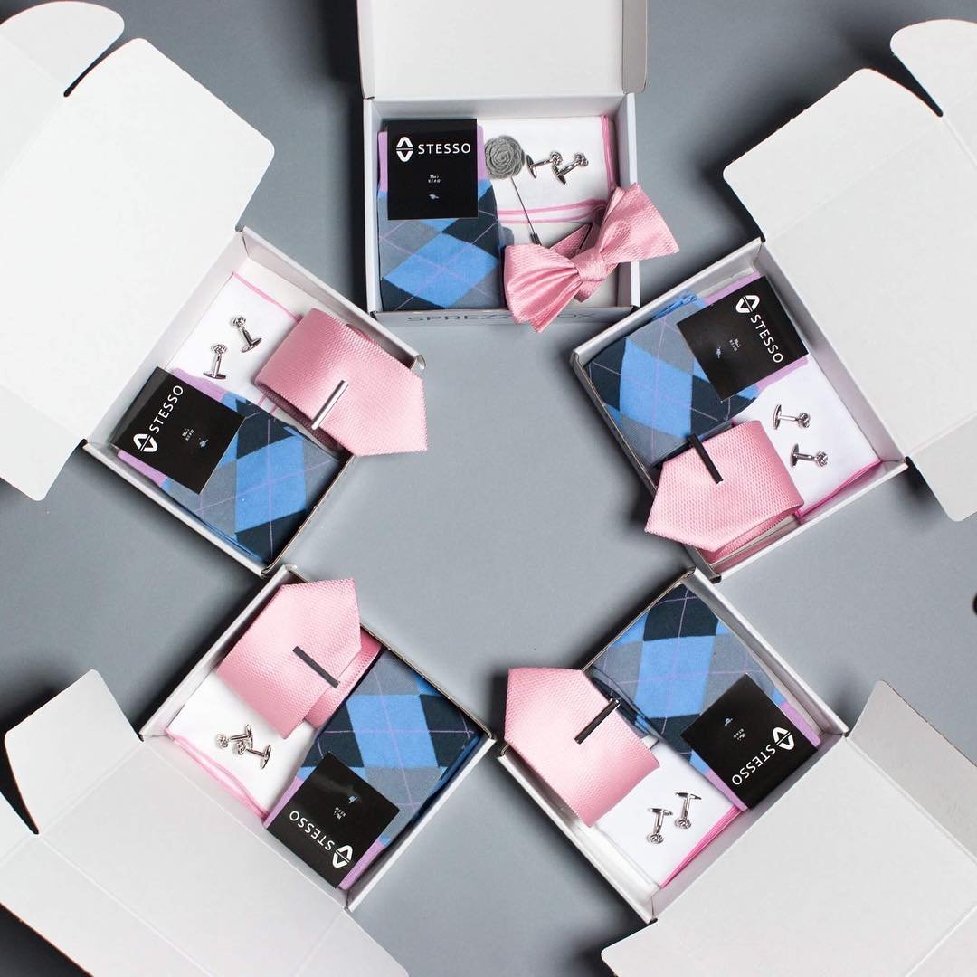 Dapper Pink & Blue Set 