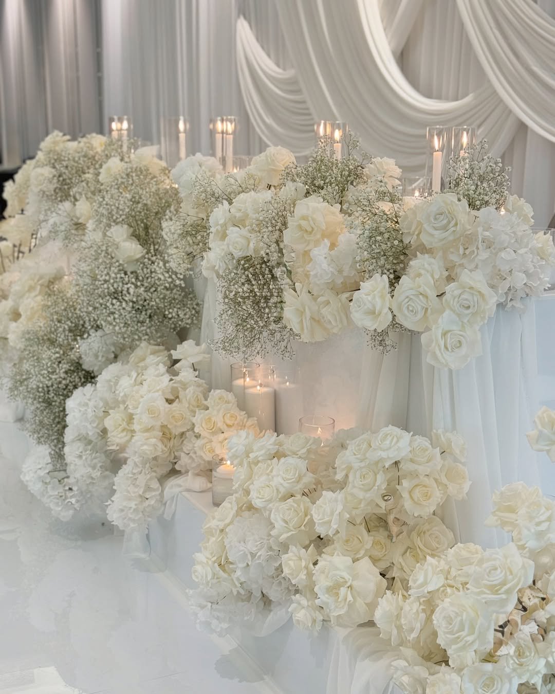 Dreamy White Cascade