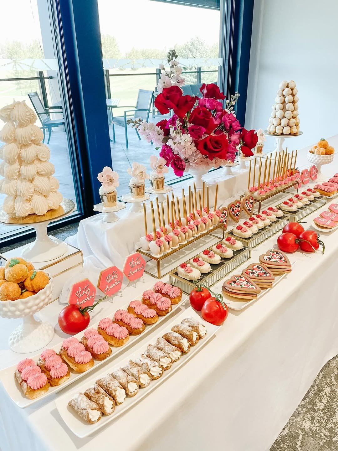  Elegant Red & White Dessert Spread 