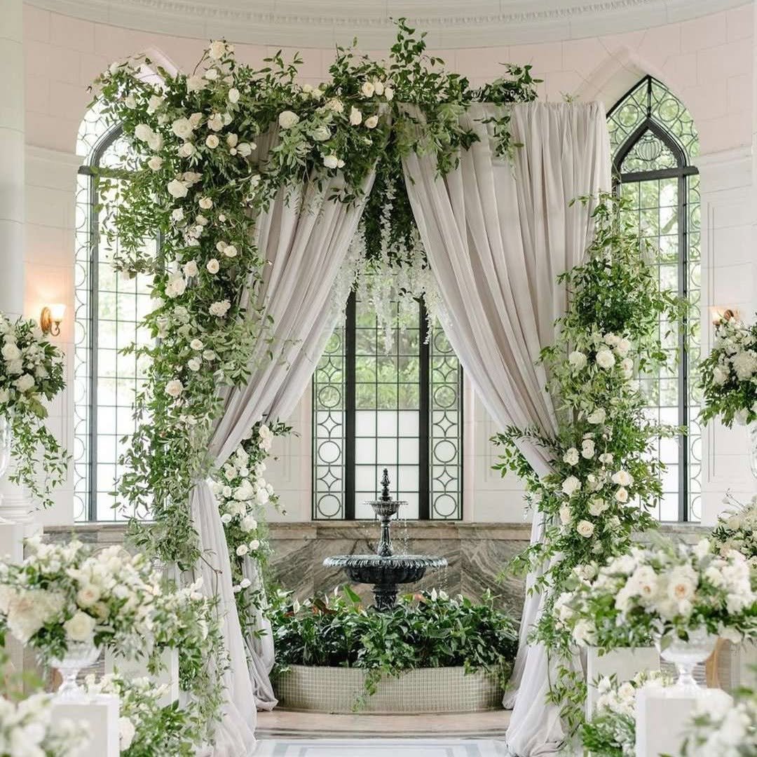 Garden Elegance with Drapes