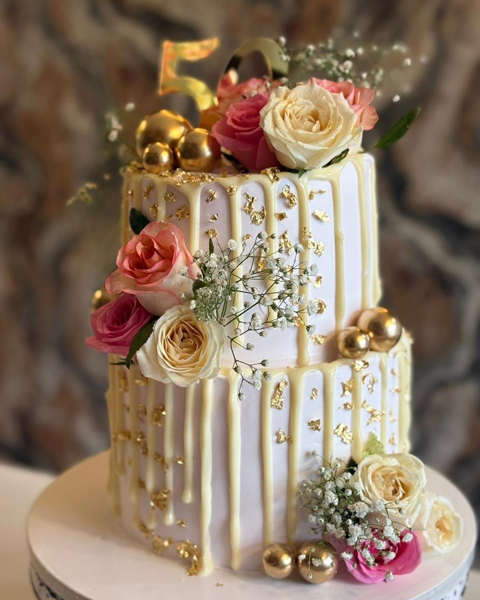 Gilded Bloom Drip 
