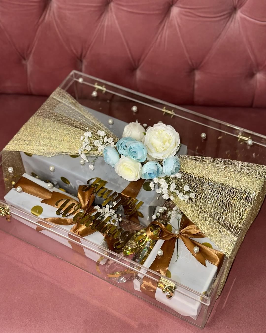 Glam Clear Keepsake Box 