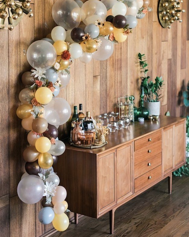 Golden Glow Bar Setup