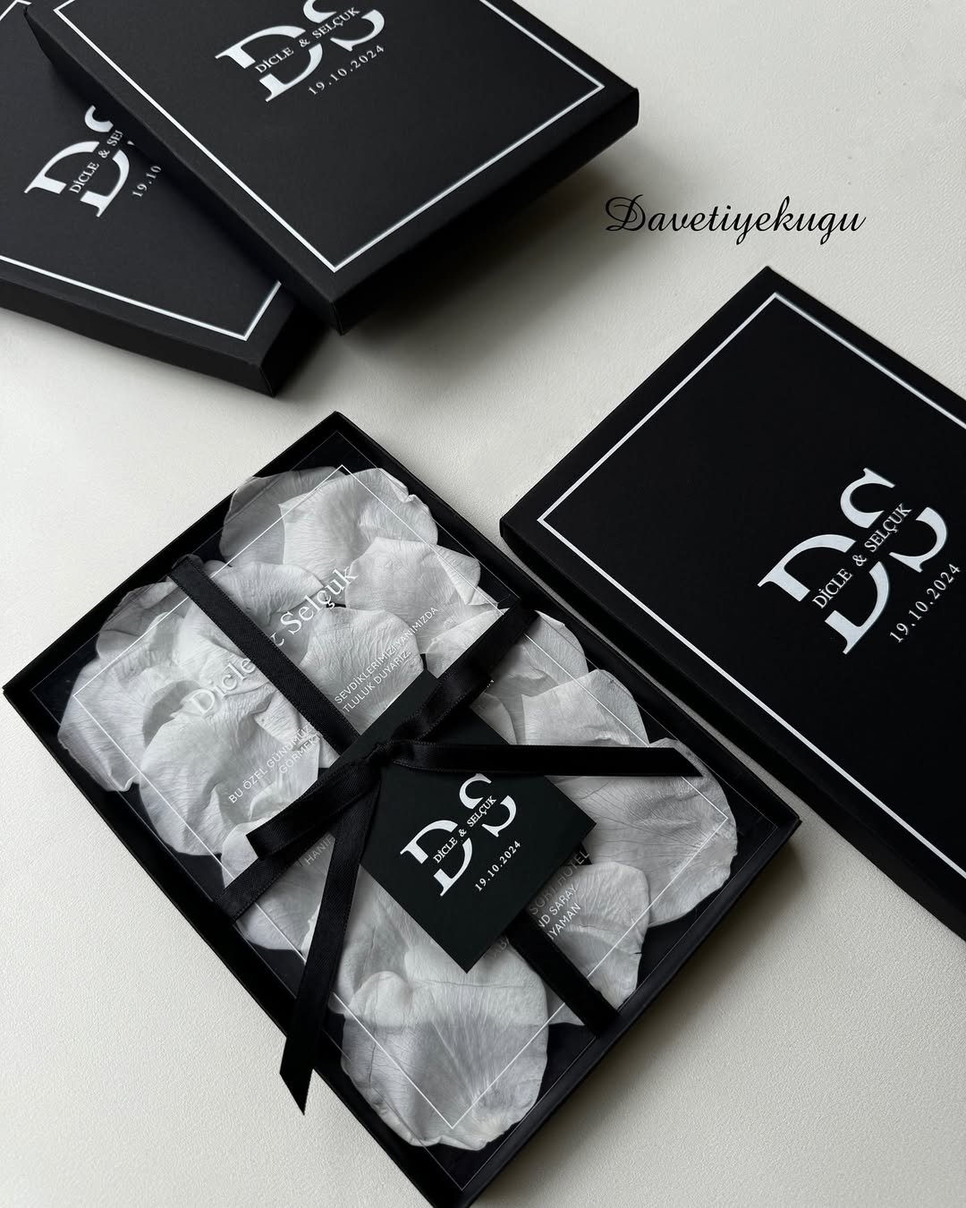  Luxe Black Invitation Box 