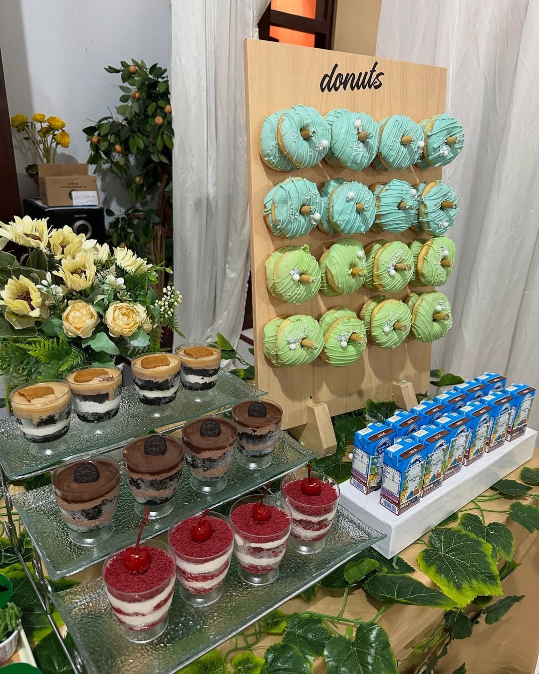 Pastel Donut Display 
