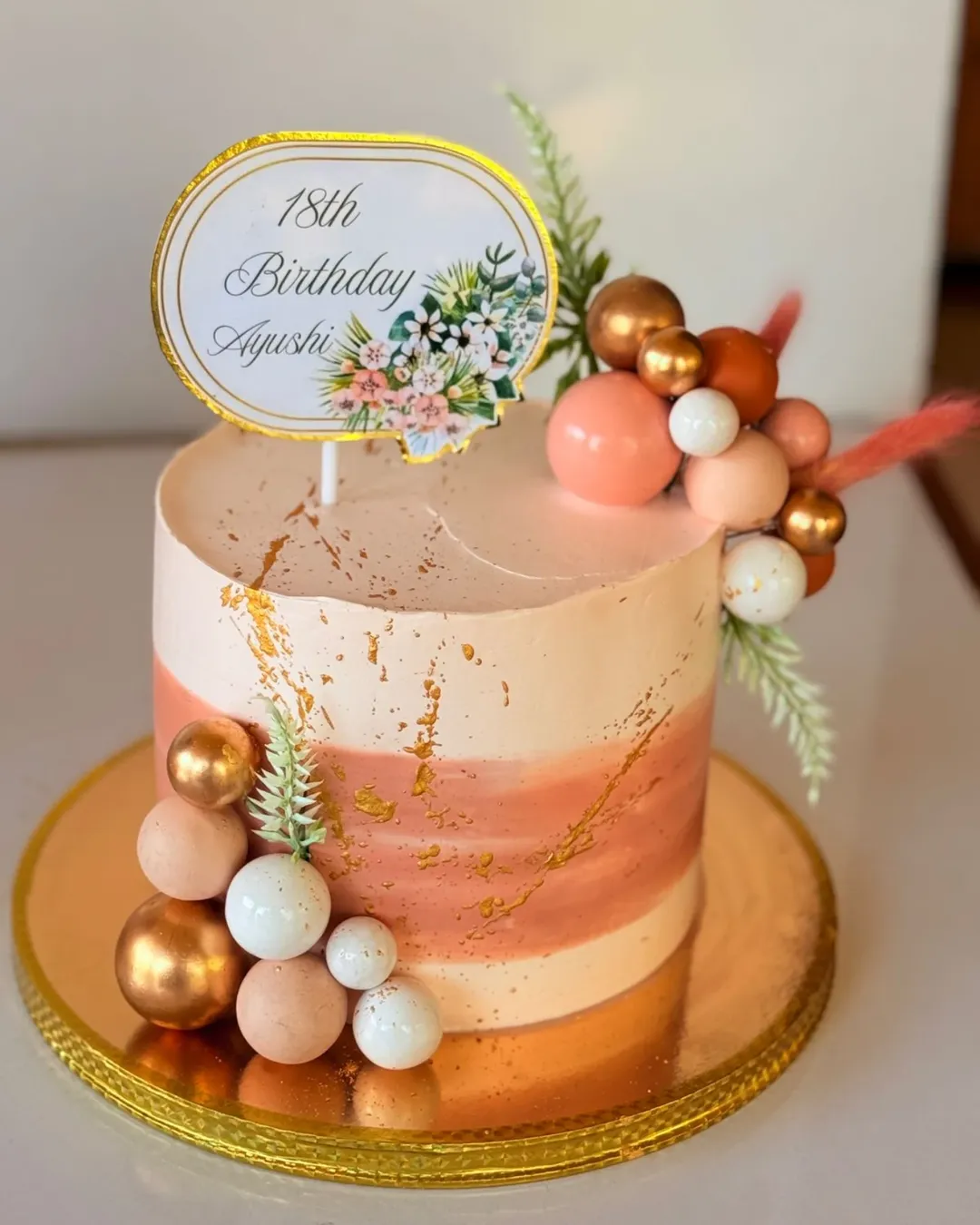 Peachy Gold Charm 