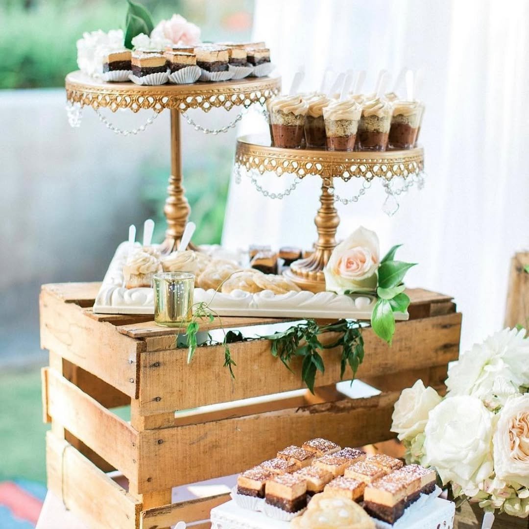  Rustic Elegance Dessert Crates 