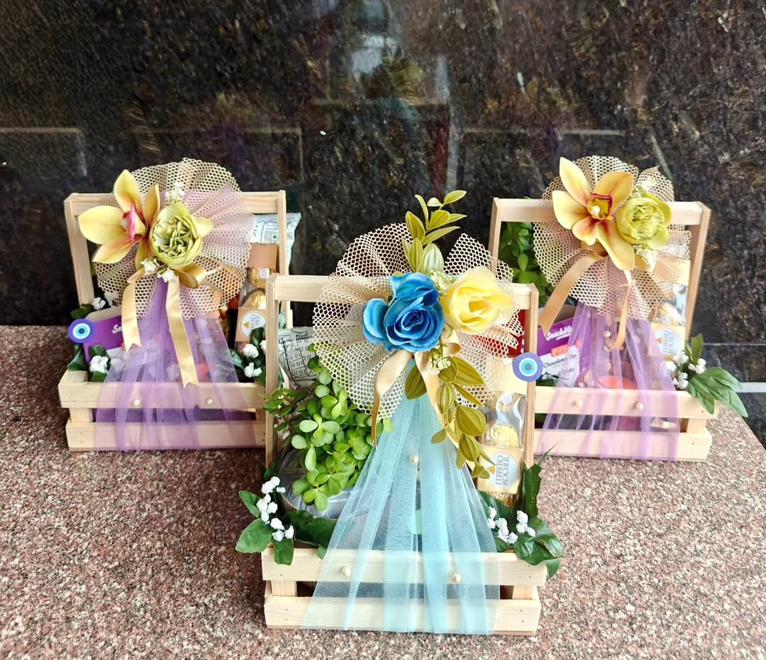 Rustic Floral Baskets