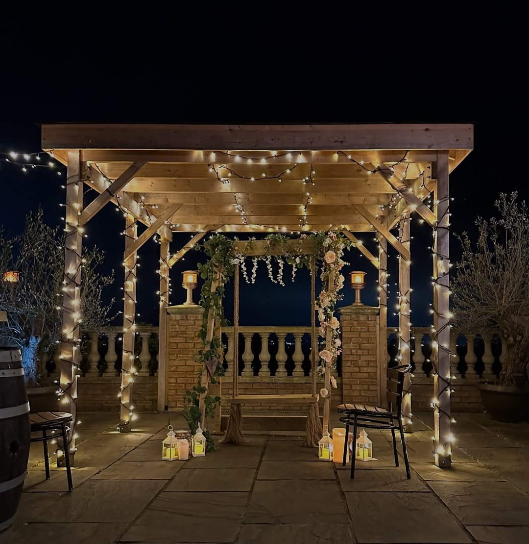 Rustic Pergola Lights