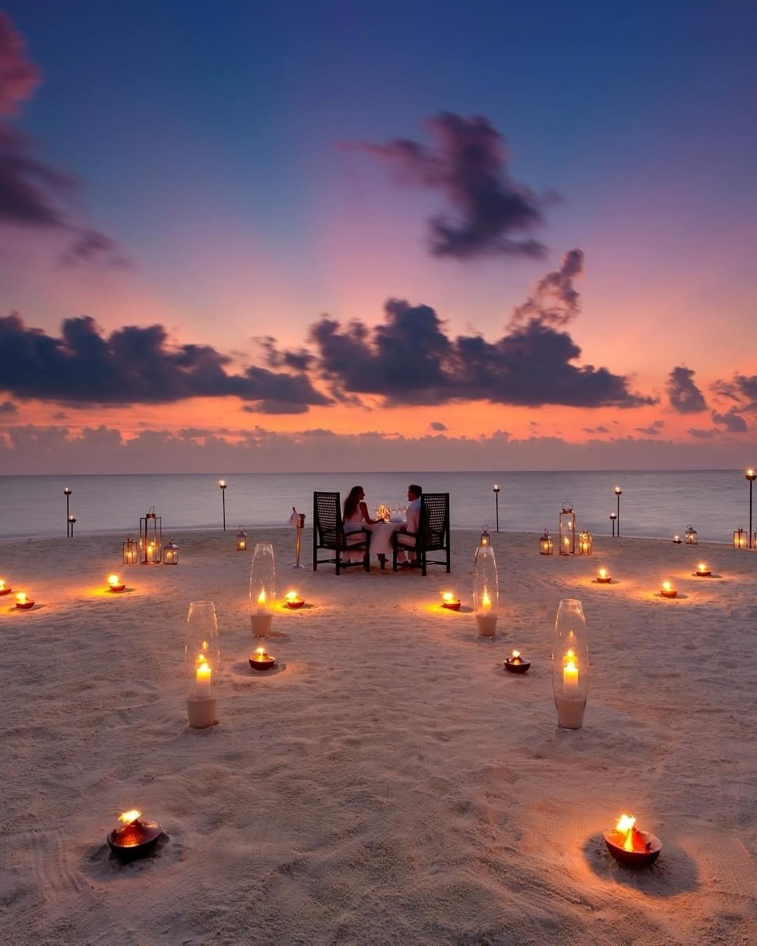 Sunset Candle Glow