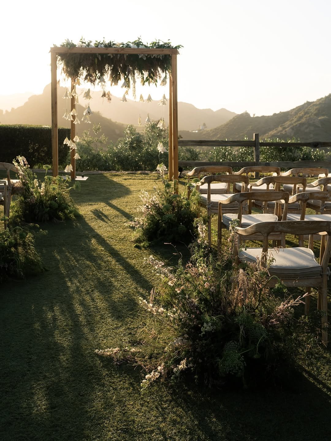 Sunset Vineyard Vows 