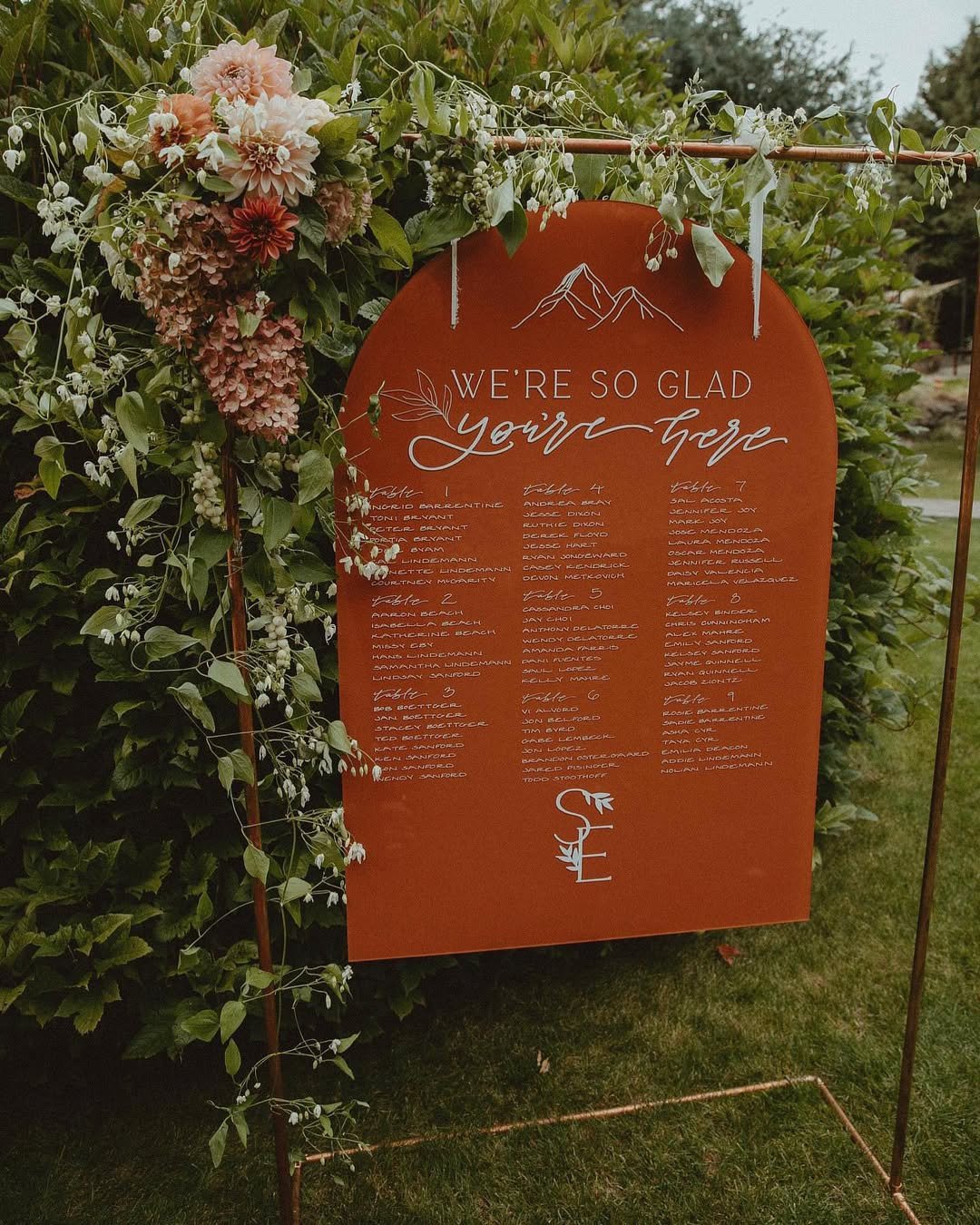 Terracotta Seating Chart