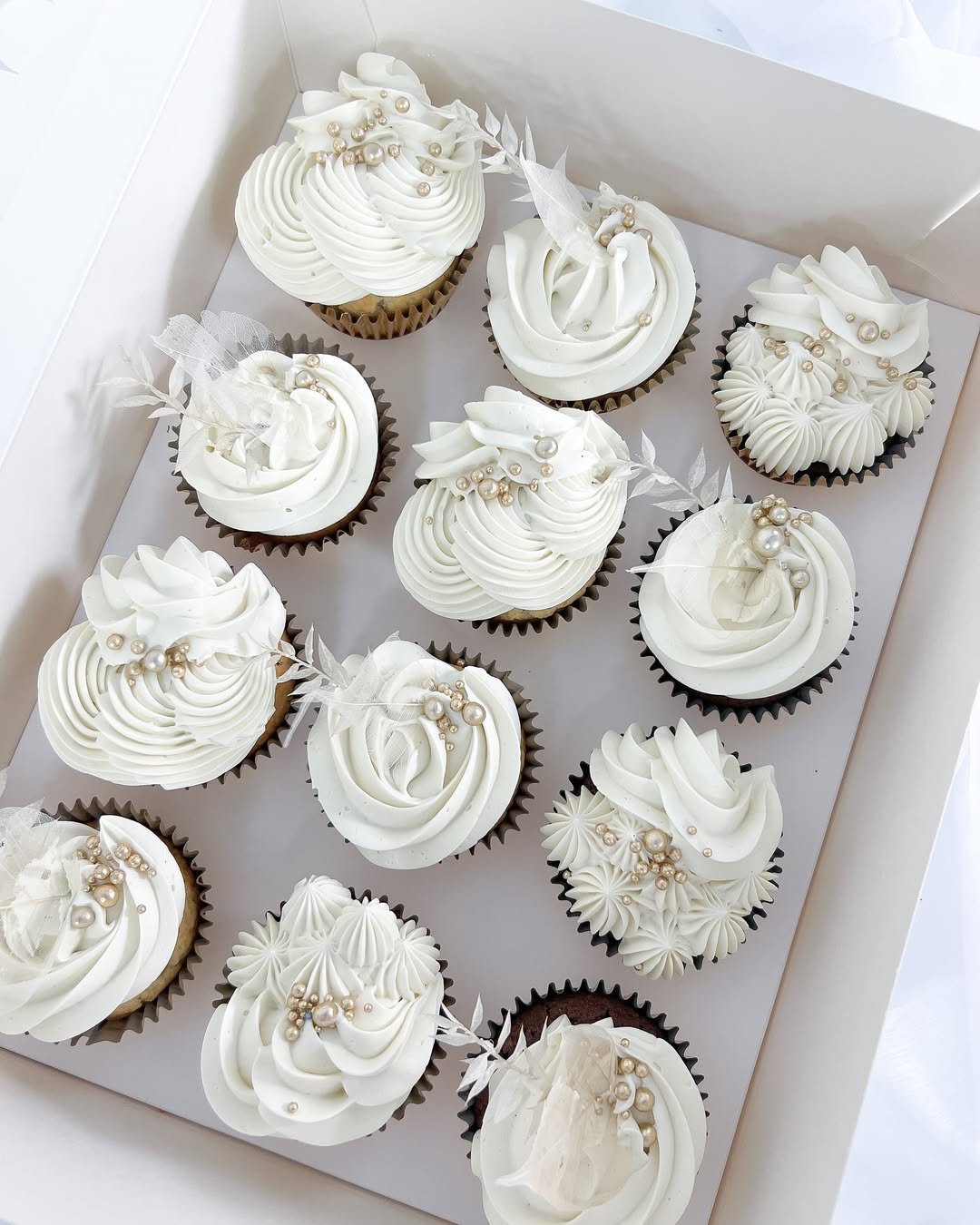 White Couture Swirls 