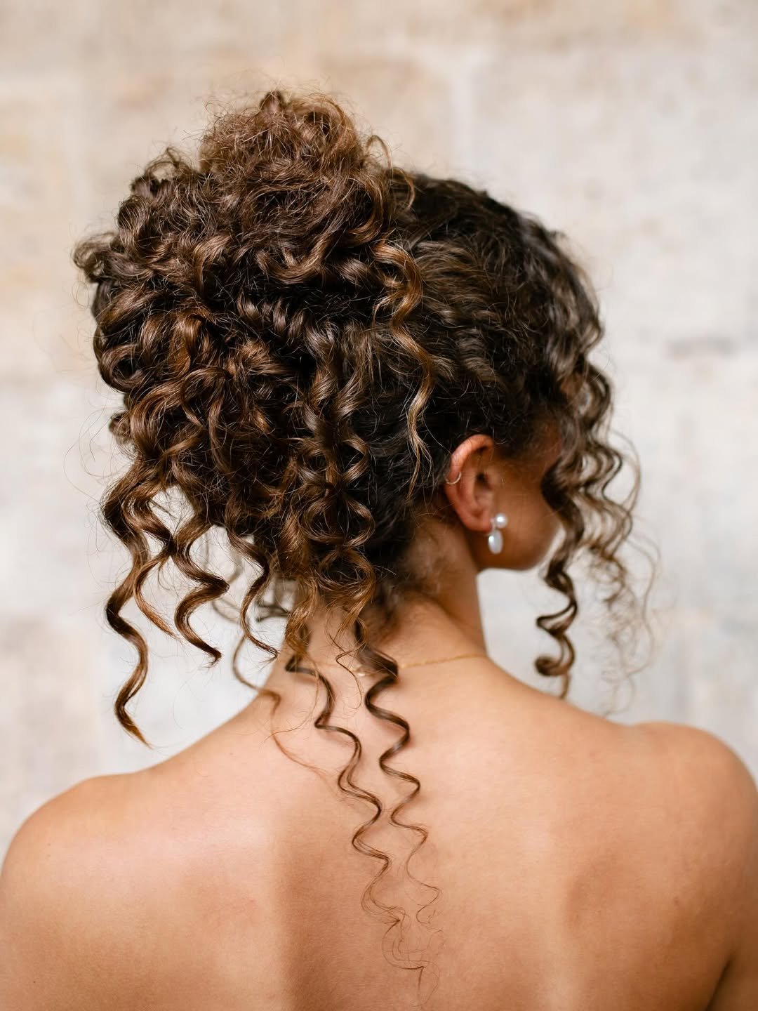 Cascading Curly Bun