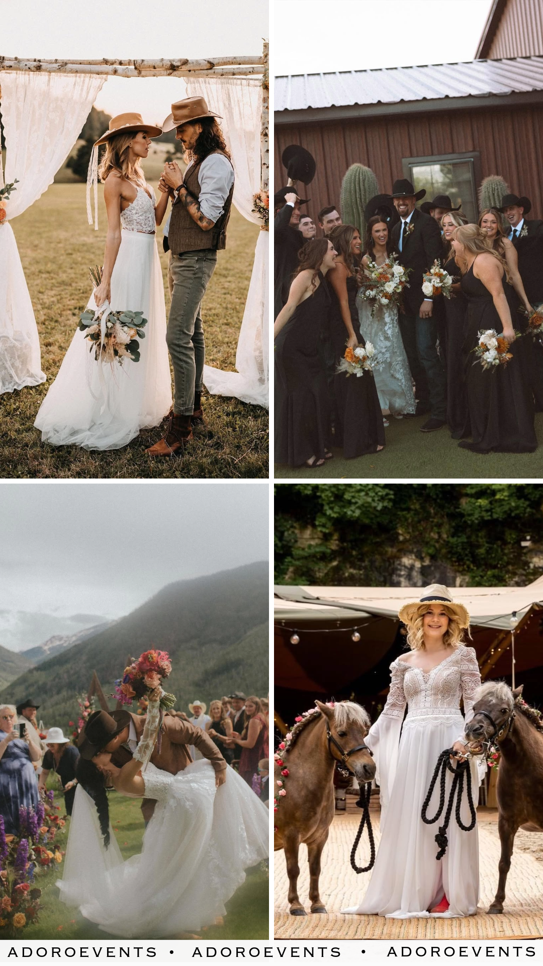 Collage of Country Wedding Ideas