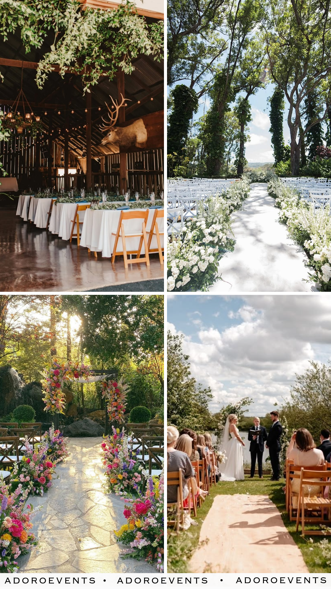 Collage of Ranch Wedding Venues