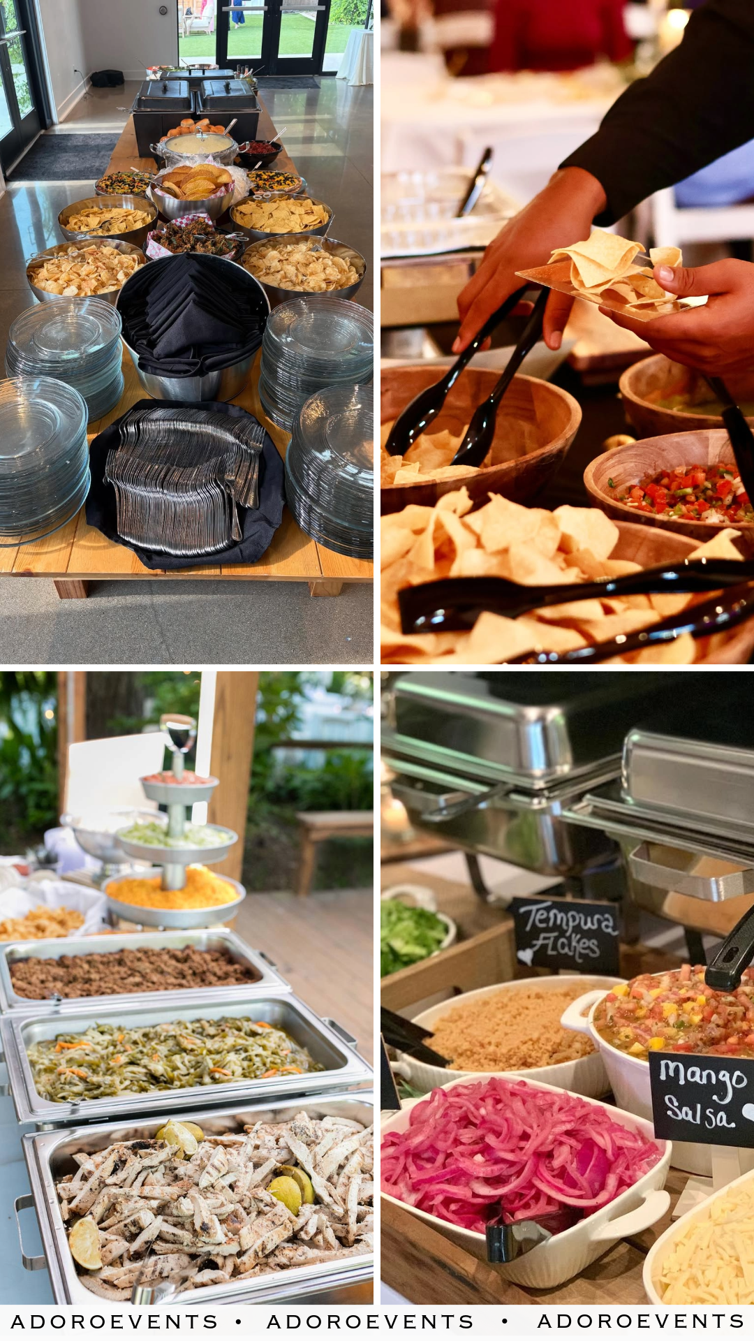 Collage of Wedding Taco Bar Ideas