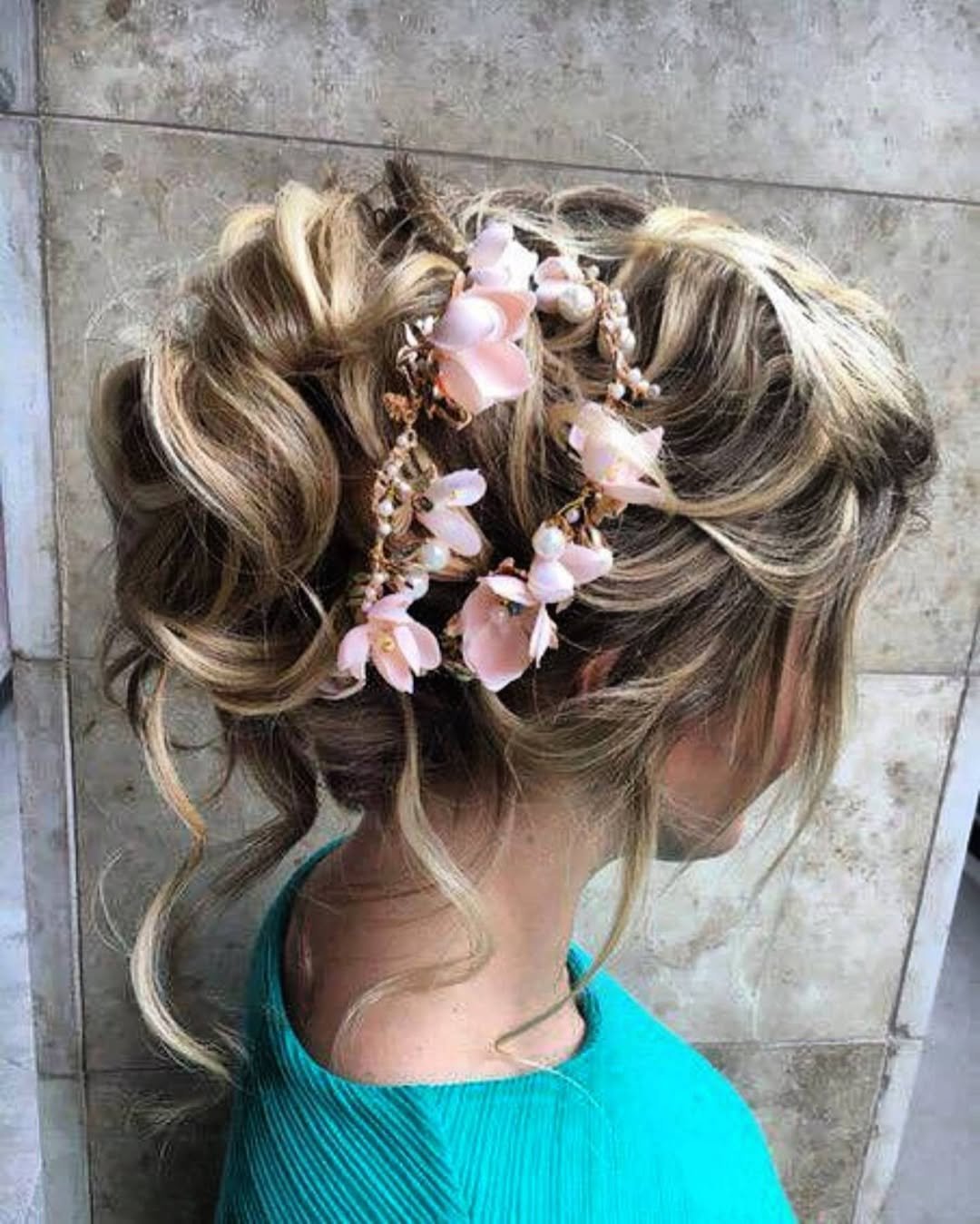 Color-Infused Bridal Updo