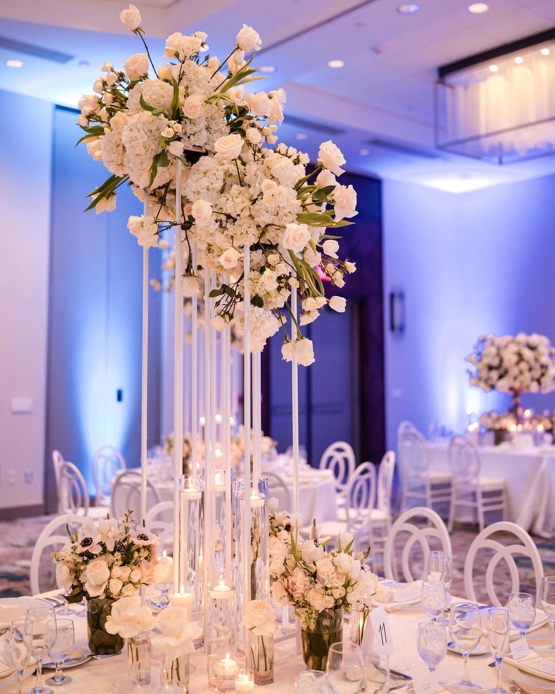 Contemporary All-White Bloom 