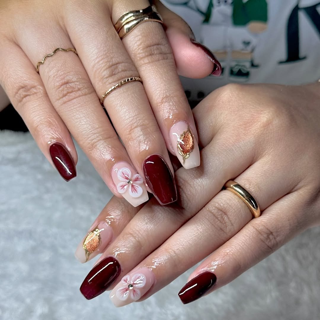 Crimson Garden Elegance