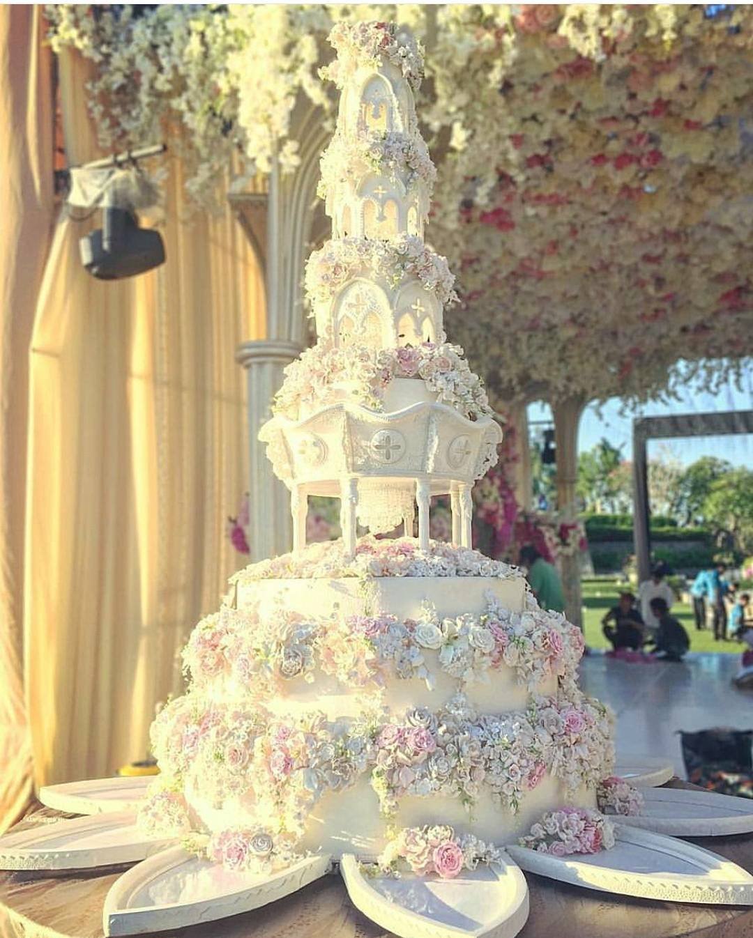  Floral Tower Cake 