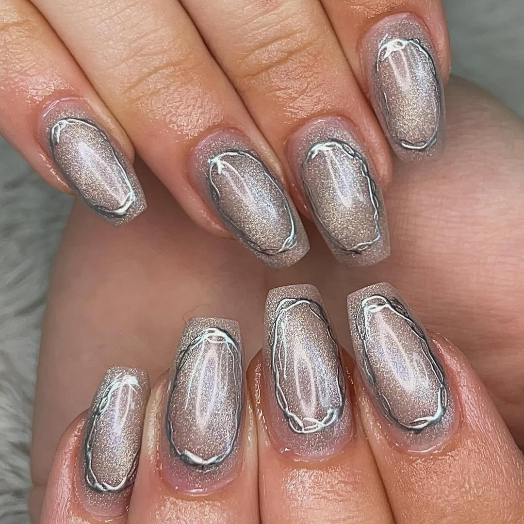 Frosted Platinum Frames