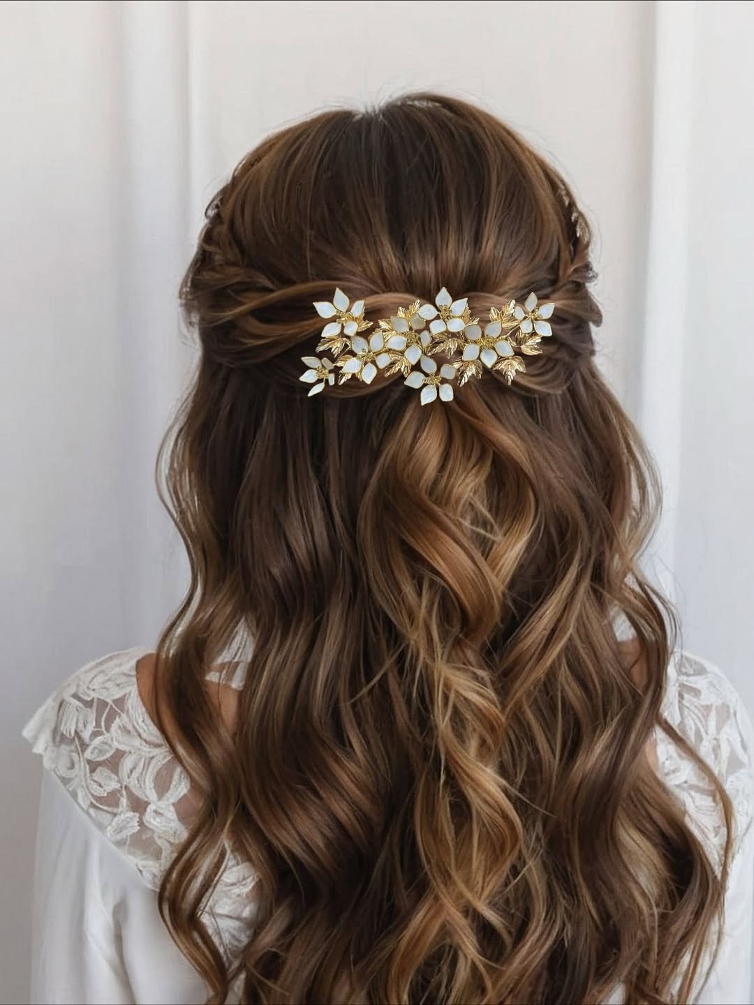 Gilded Half-Up Beauty