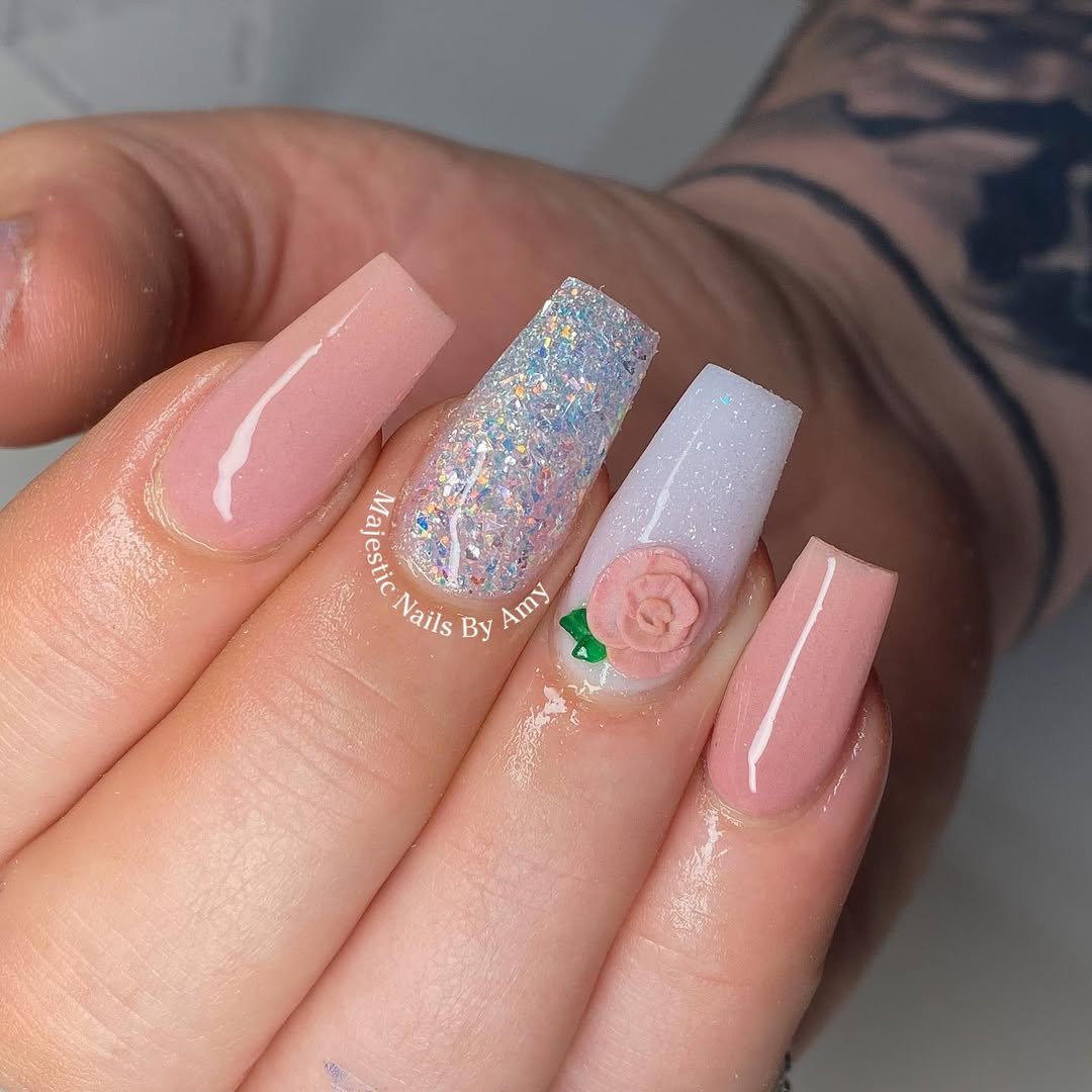 Glitter Rose Illusion 