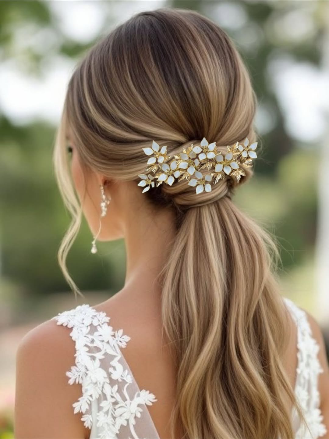 Golden Bloom Ponytail