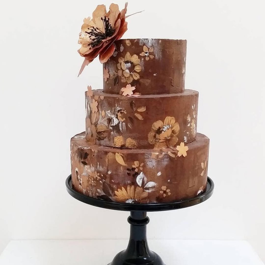 Hand-Painted Cocoa Canvas 