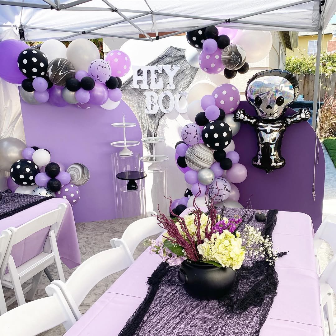 Lilac Skeleton Chic