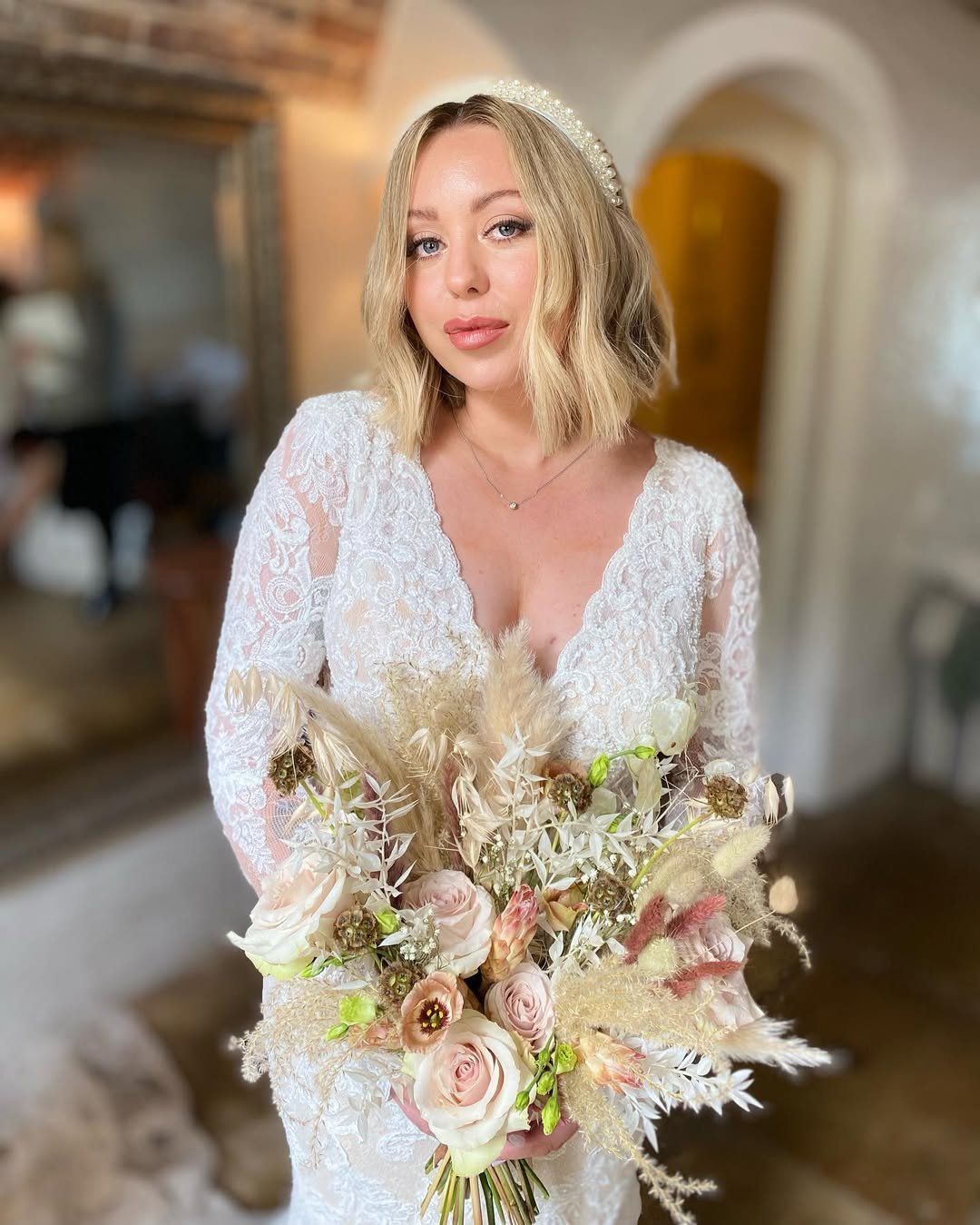 Modern Bob with Pearl Headband