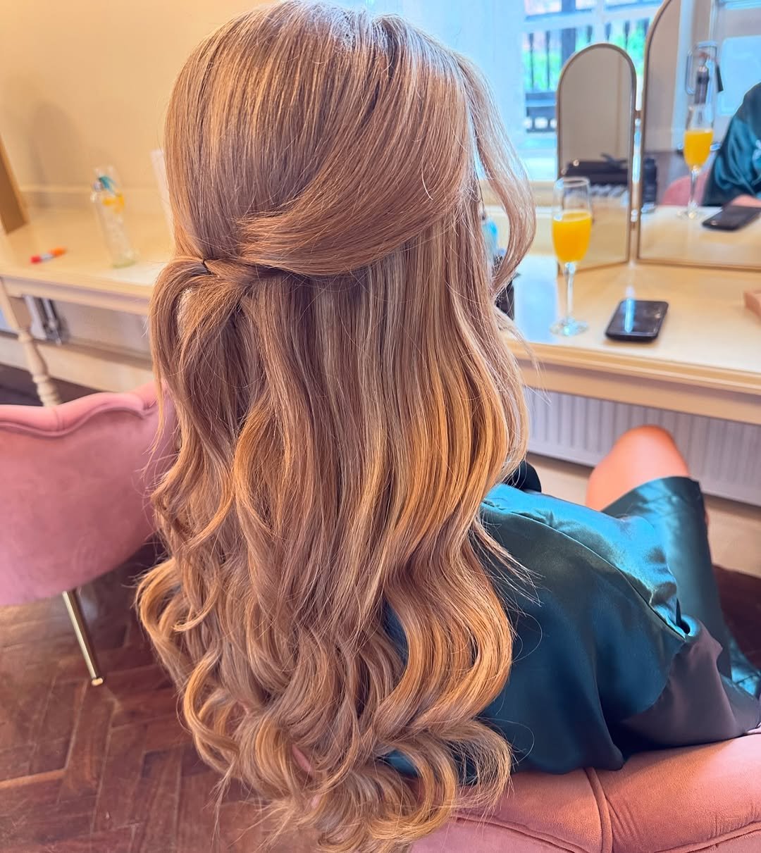 Romantic Half-Up Flow