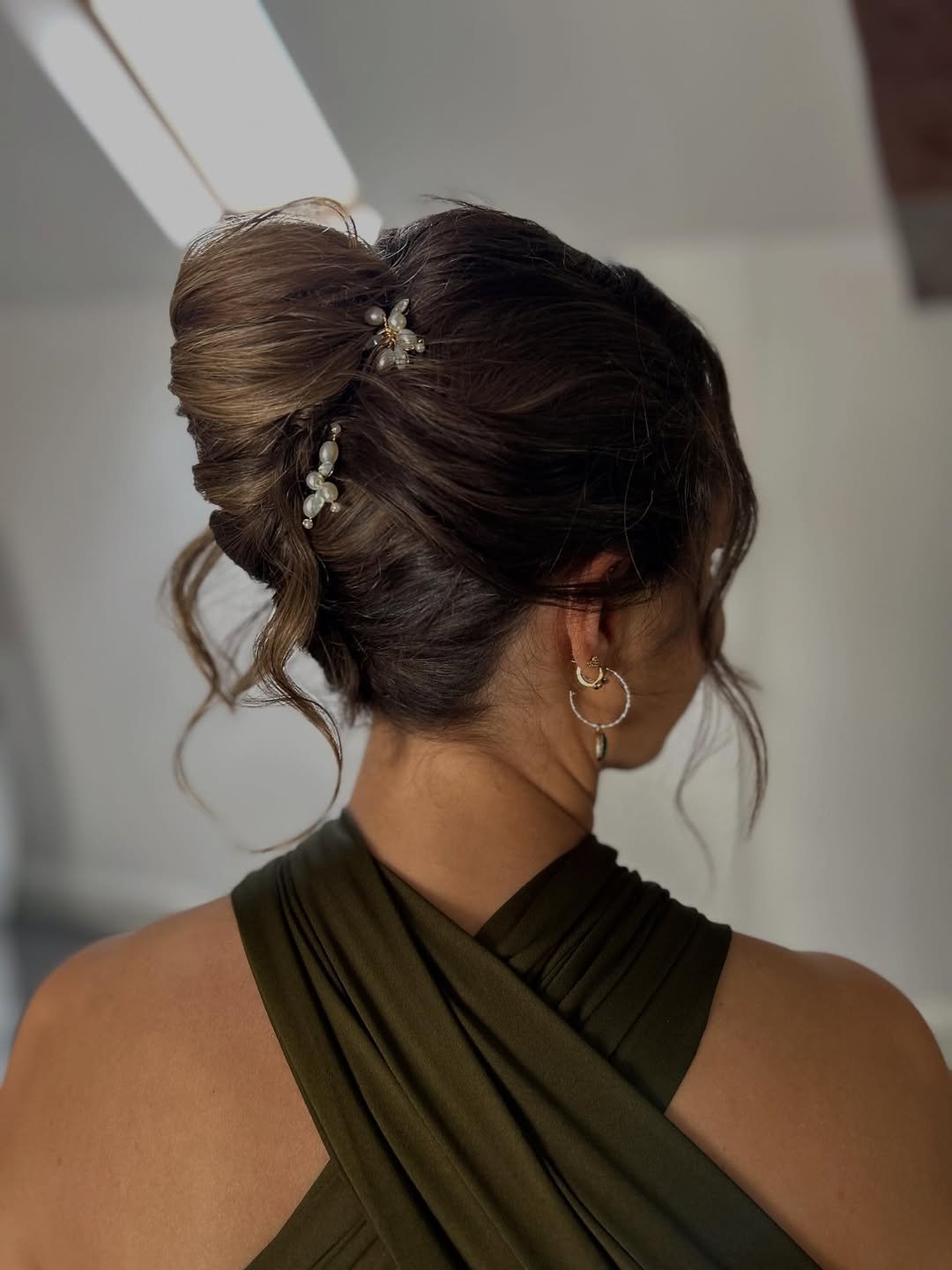 Romantic Pearl-Touched Updo
