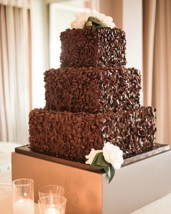 Ruffled Cocoa Squares
