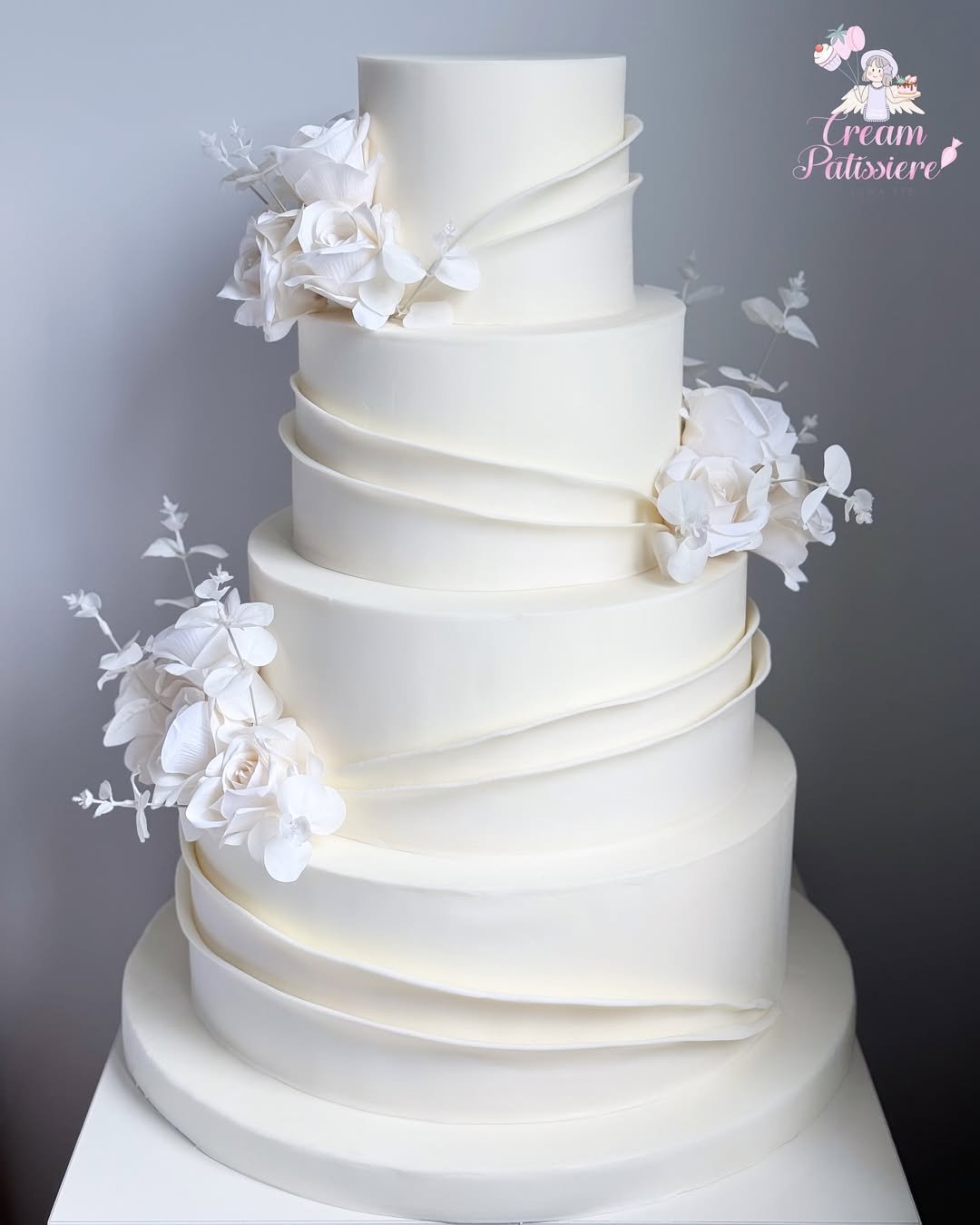 Sculpted Ivory Waves 