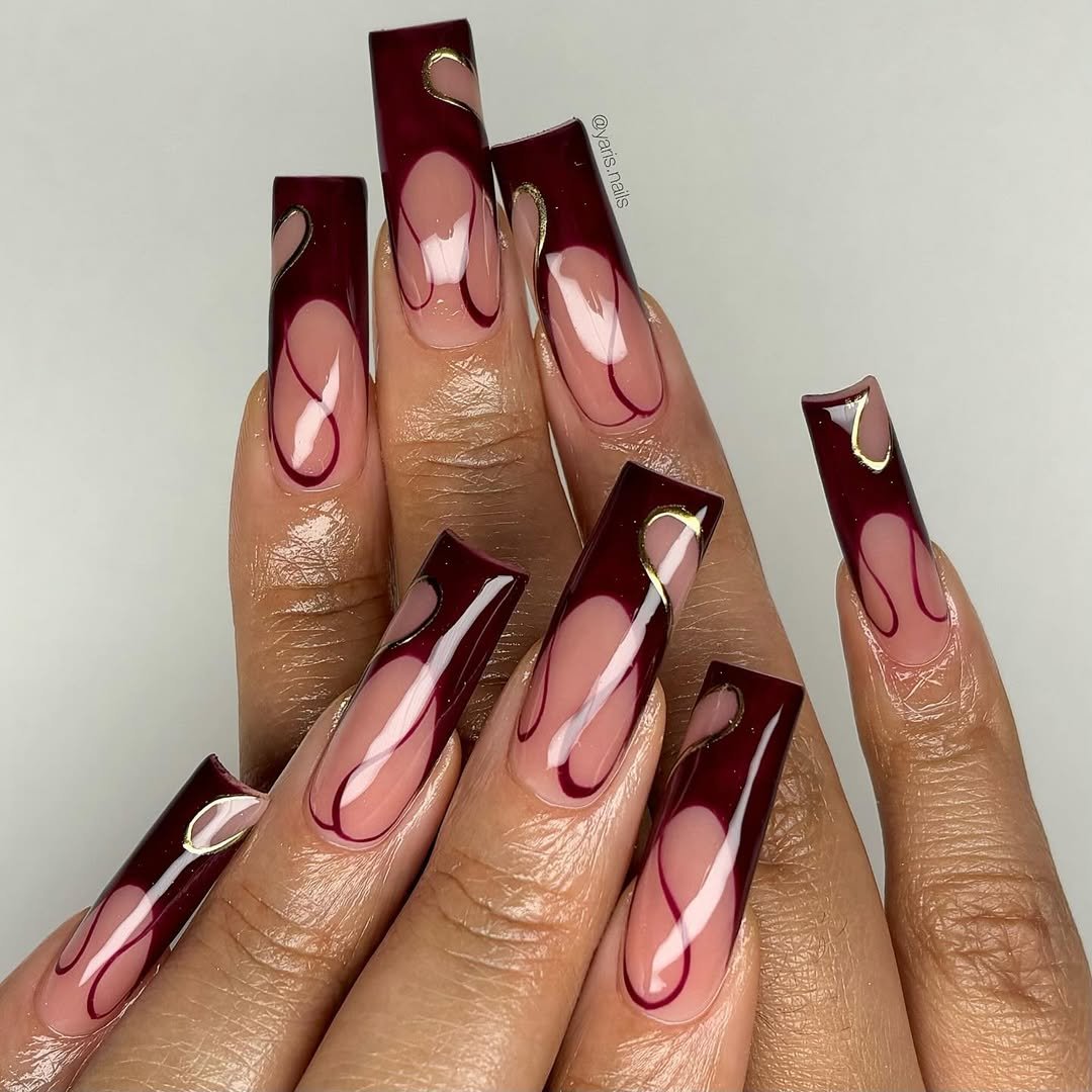 Sculpted Wine Flames