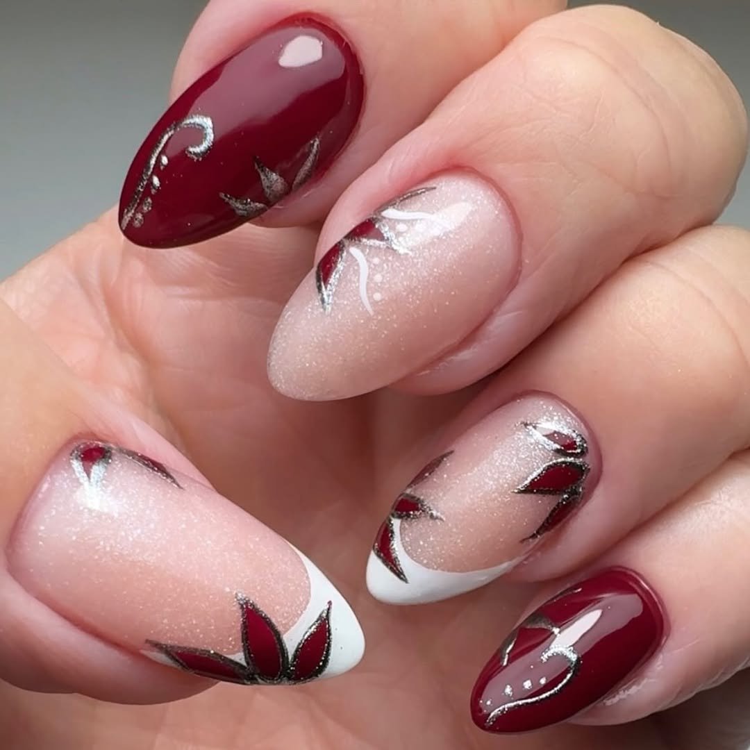 Sparkling Burgundy Glam
