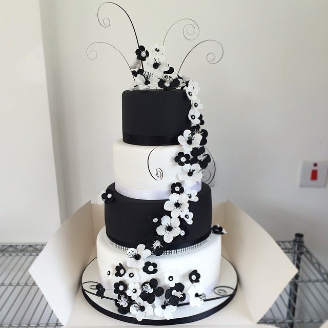 Whimsical Black Blooms