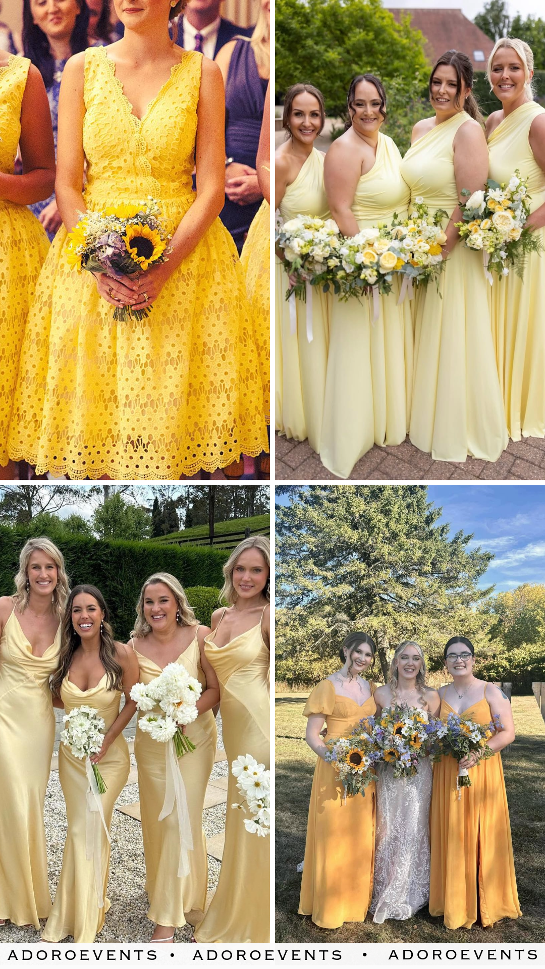 Yellow Bridesmaid Dresses Ideas