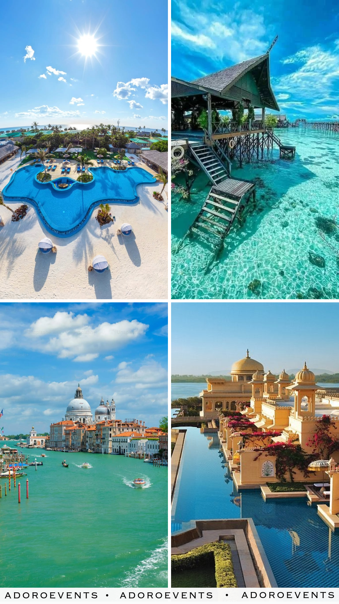 Collage of Best Honeymoon Spots